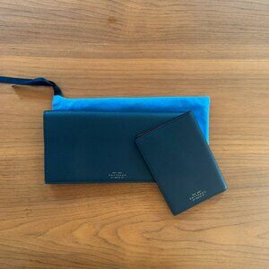 Symthson Travel Wallet - Navy - New w/out box - RRP $495